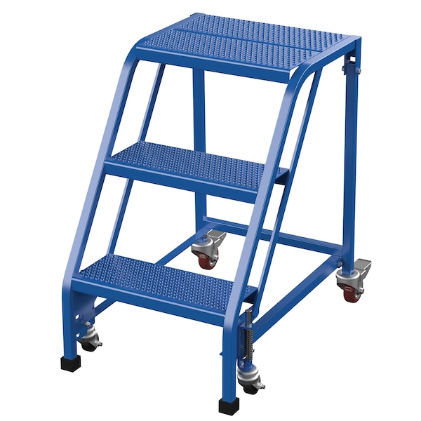 Vestil 30 H Steel PW Ladder, Perforated, 3 Step, No Rail, 3 in Steps LAD-PW-18-3-P-NHR - main